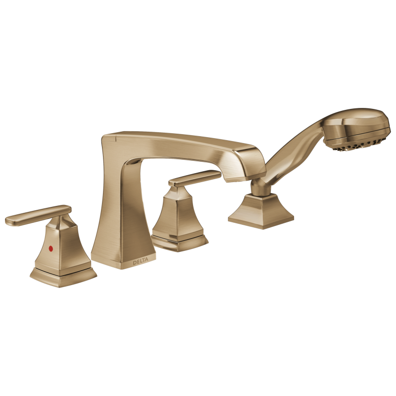 DELTA Ashlyn Roman Tub Trim with Hand Shower — Champagne Bronze