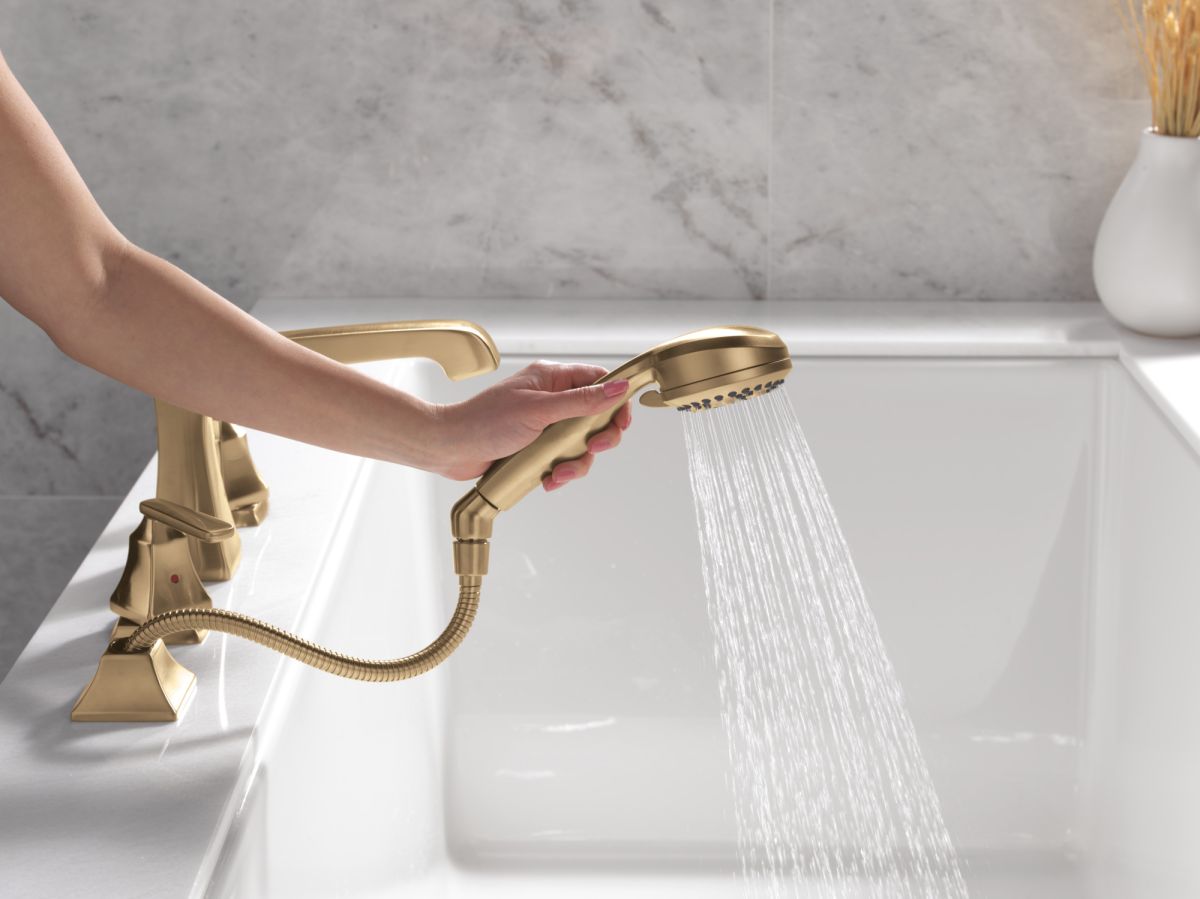 DELTA Ashlyn Roman Tub Trim with Hand Shower — Champagne Bronze
