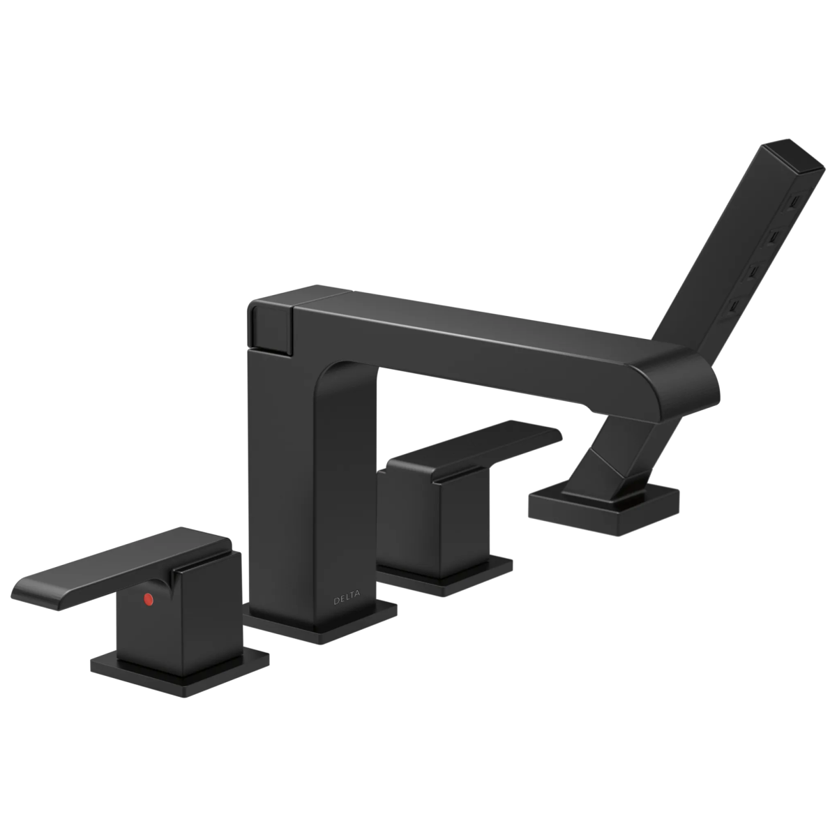 DELTA Ara Roman Tub Trim with Hand Shower — Matte Black