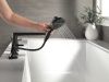 DELTA Galeon 4-Hole Roman Tub Trim with Hand Shower — Matte Black