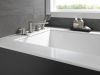 DELTA Galeon 4-Hole Roman Tub Trim with Hand Shower — Lumicoat® Stainless
