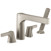DELTA Zura Roman Tub with Hand Shower Trim — Stainless