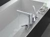 DELTA Zura Roman Tub with Hand Shower Trim — Chrome