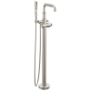 DELTA Broderick Floor Mount Tub Filler Trim- Less Handle — Lumicoat® Stainless