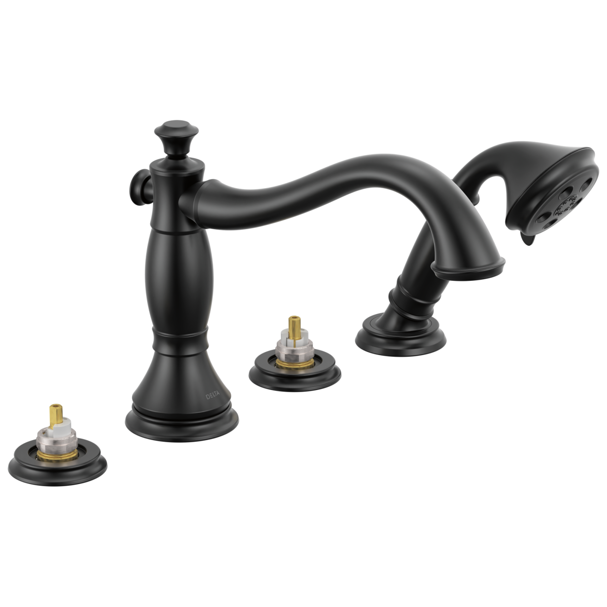 DELTA Cassidy Roman Tub Trim — Matte Black