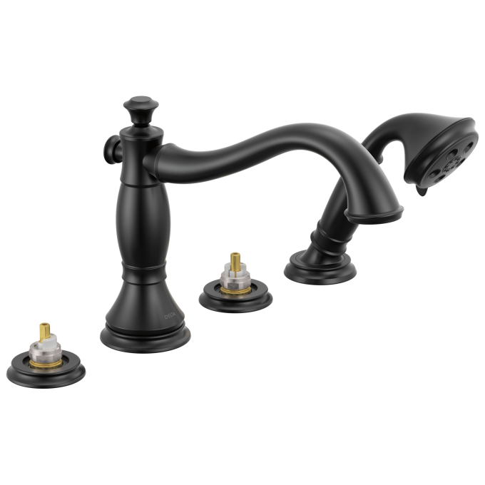 DELTA Cassidy Roman Tub Trim — Matte Black