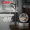 DELTA Cassidy Single Handle Floor Mount Tub Filler Trim with Hand Shower - Less Handle — Venetian Bronze