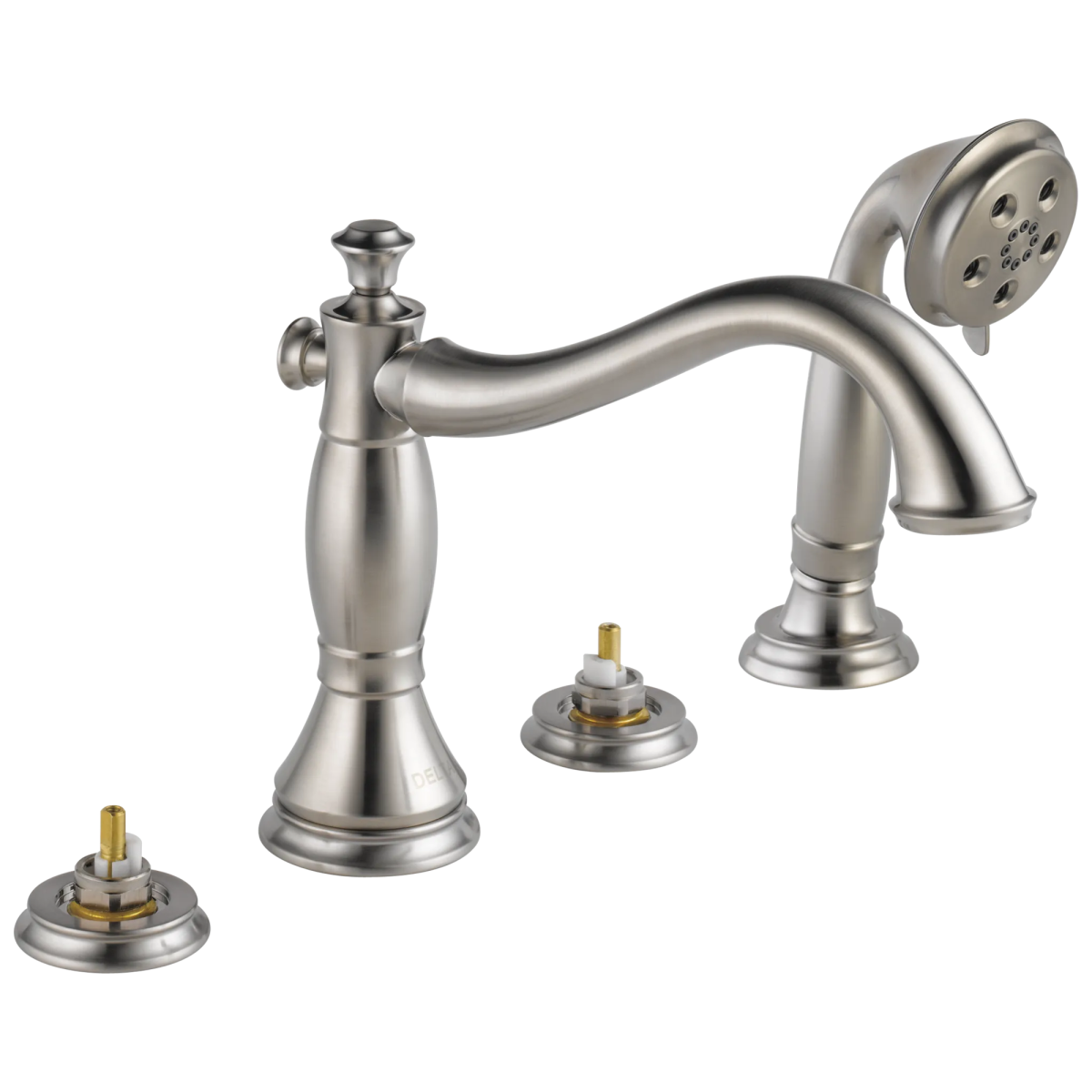 DELTA Cassidy Roman Tub with Hand Shower Trim - Less Handles — Stainless