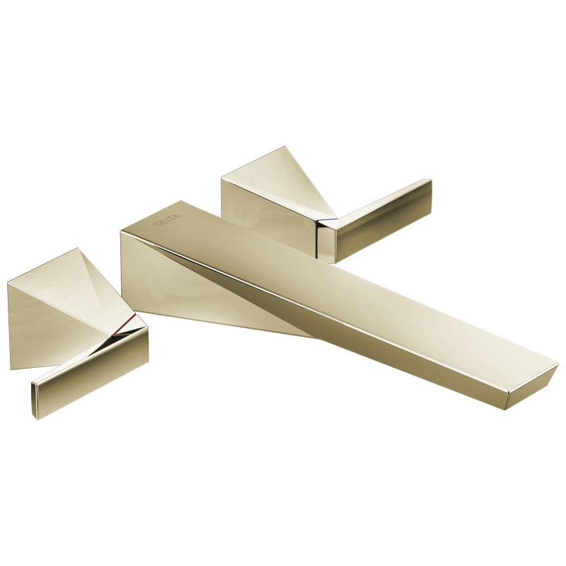 DELTA Trillian Wall Mount Tub Filler Trim — Lumicoat® Polished Nickel