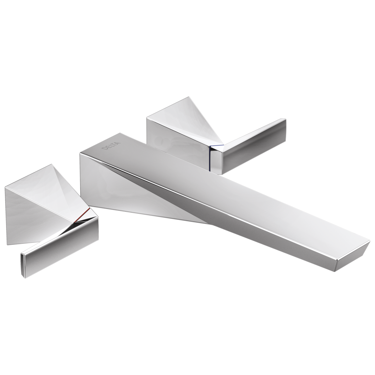 DELTA Trillian Wall Mount Tub Filler Trim — Lumicoat® Chrome