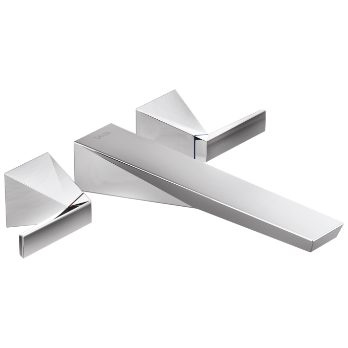 DELTA Trillian Wall Mount Tub Filler Trim — Lumicoat® Chrome