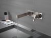 DELTA Zura Single Handle Wall Mount Bathroom Faucet Trim — Stainless