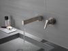DELTA Zura Single Handle Wall Mount Bathroom Faucet Trim — Stainless