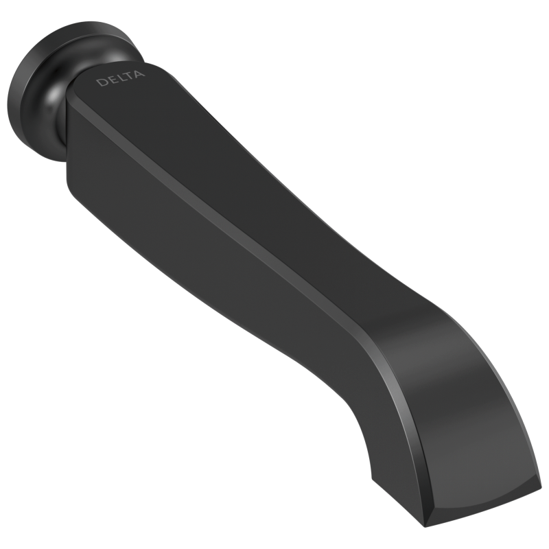 DELTA Dorval Two Handle Wall Mount Tub Filler - Less Handles — Matte Black