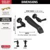 DELTA Dorval Two Handle Wall Mount Tub Filler - Less Handles — Matte Black