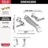DELTA Dorval Two Handle Wall Mount Tub Filler - Less Handles — Chrome