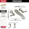 DELTA Dorval Two Handle Wall Mount Tub Filler - Less Handles — Stainless
