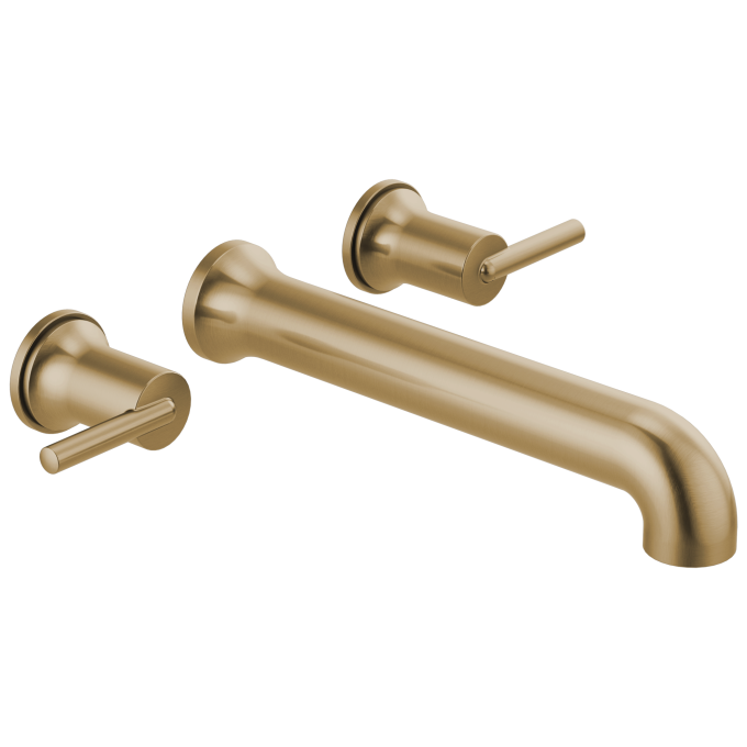 DELTA Trinsic Wall Mounted Tub Filler — Champagne Bronze