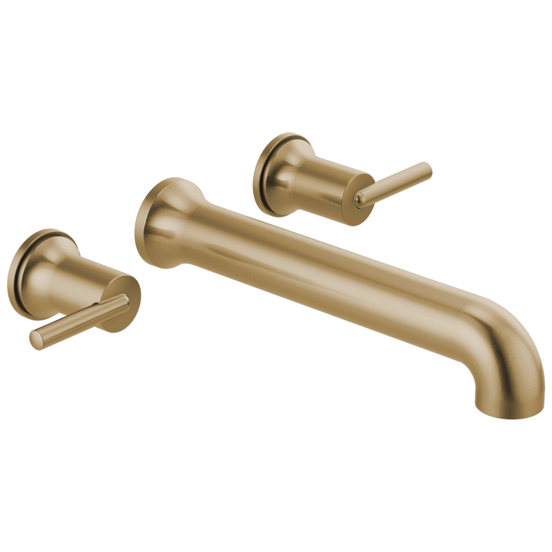 DELTA Trinsic Wall Mounted Tub Filler — Champagne Bronze