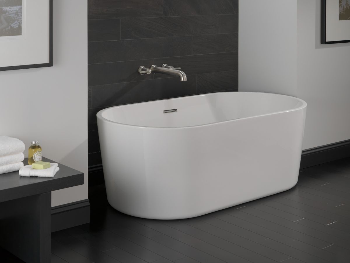 DELTA Trinsic Wall Mounted Tub Filler — Stainless
