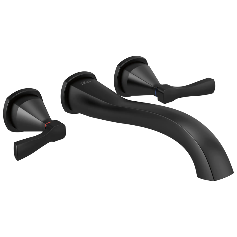 DELTA Stryke Wall Mounted Tub Filler — Matte Black