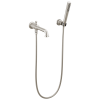DELTA Broderick Wall Mount Tub Filler Trim with Hand Shower - Less Handles — Lumicoat® Stainless