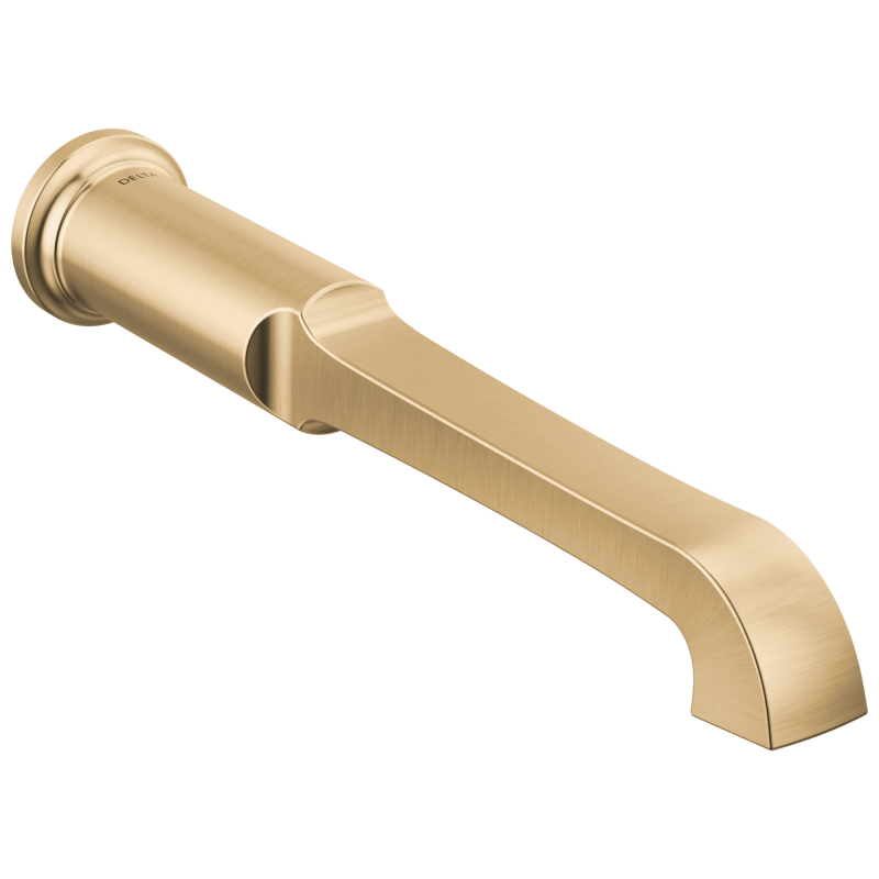 DELTA Tetra Wall Mount Tub Filler Trim — Lumicoat® Champagne Bronze