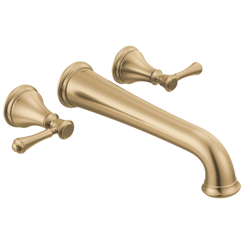 DELTA Cassidy Wall Mounted Tub Filler — Champagne Bronze