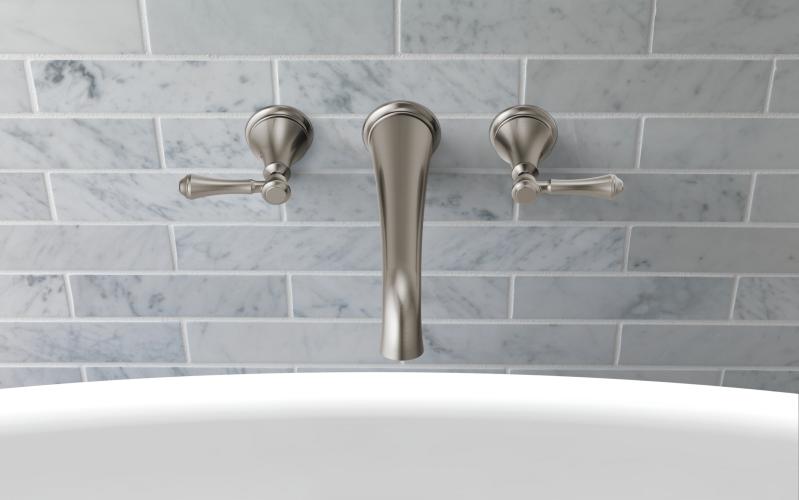 DELTA Cassidy Wall Mounted Tub Filler — Stainless