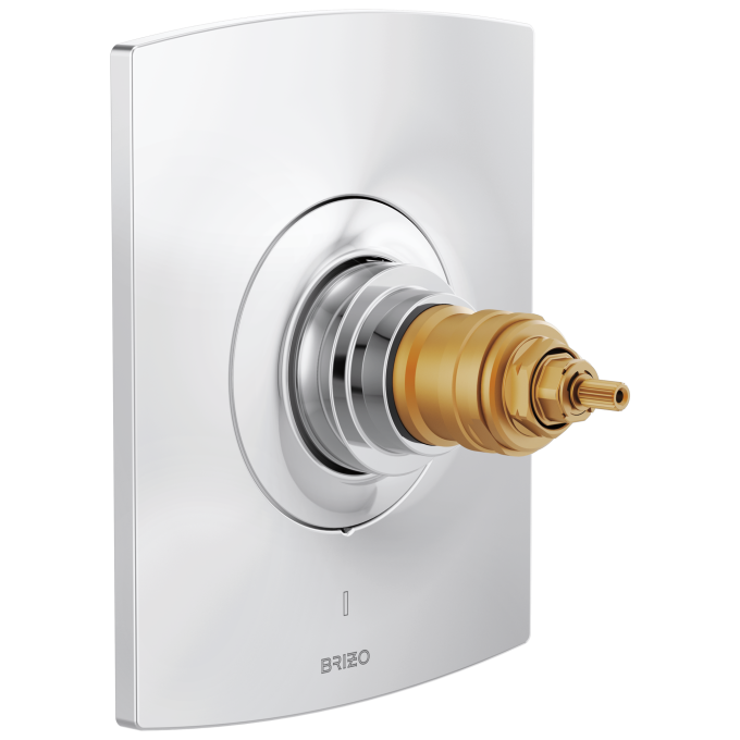 BRIZO Kintsu TempAssure Thermostatic Valve Only Trim - Less Handles — Chrome
