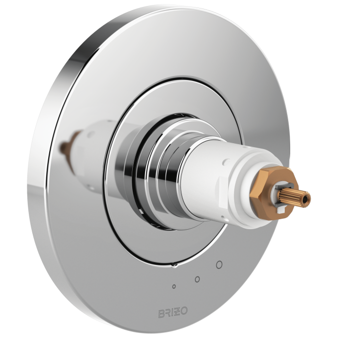 BRIZO Litze Tempassure Thermostatic Valve Only Trim - Less Handles — Chrome