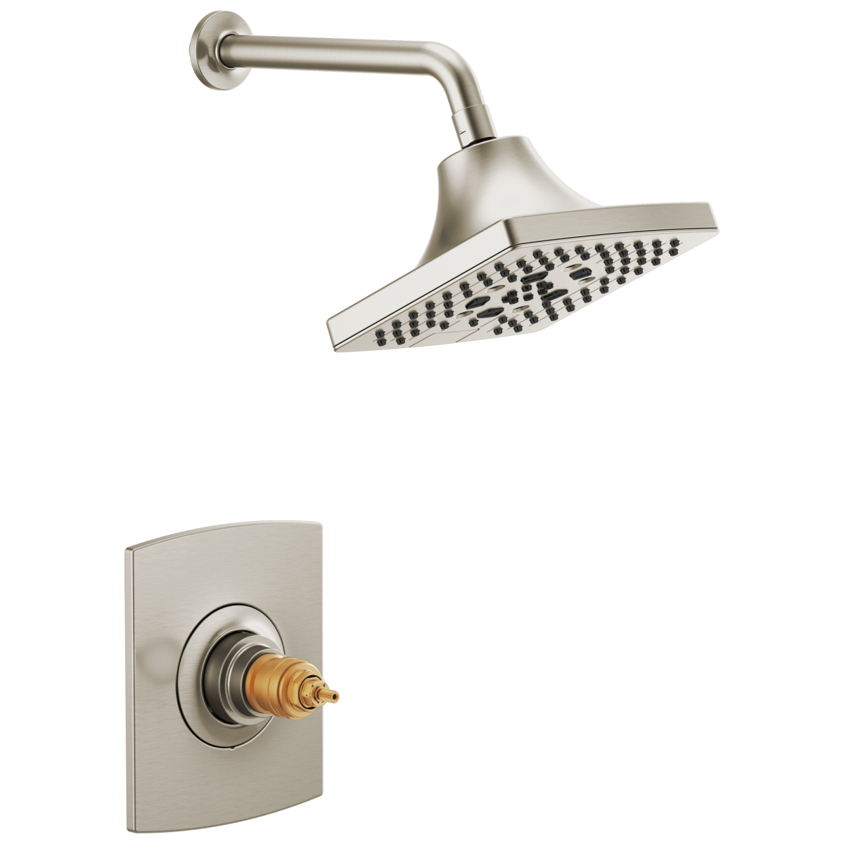 BRIZO Kintsu TempAssure Thermostatic Shower Only Trim - Less Handles — Luxe Nickel