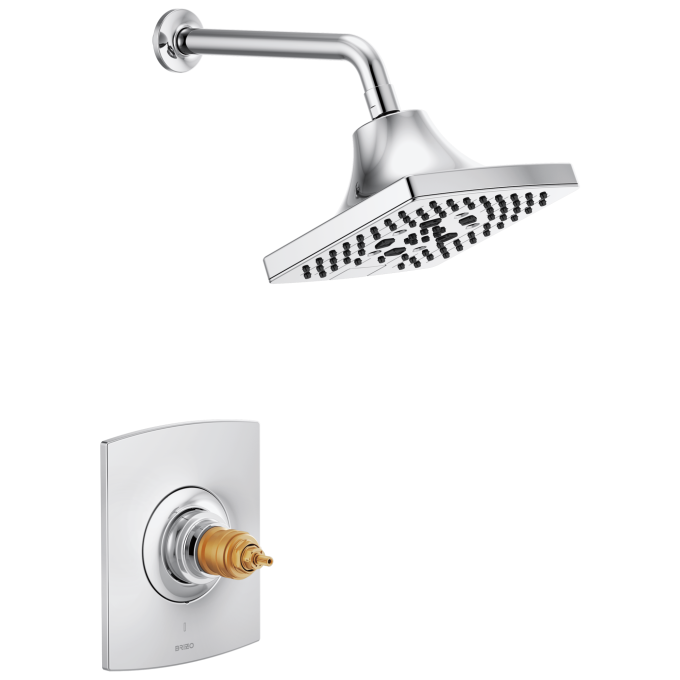 BRIZO Kintsu TempAssure Thermostatic Shower Only Trim - Less Handles — Chrome