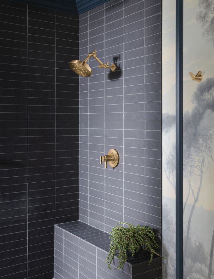 BRIZO Litze TempAssure Thermostatic Shower Only - Less Handles — Luxe Gold