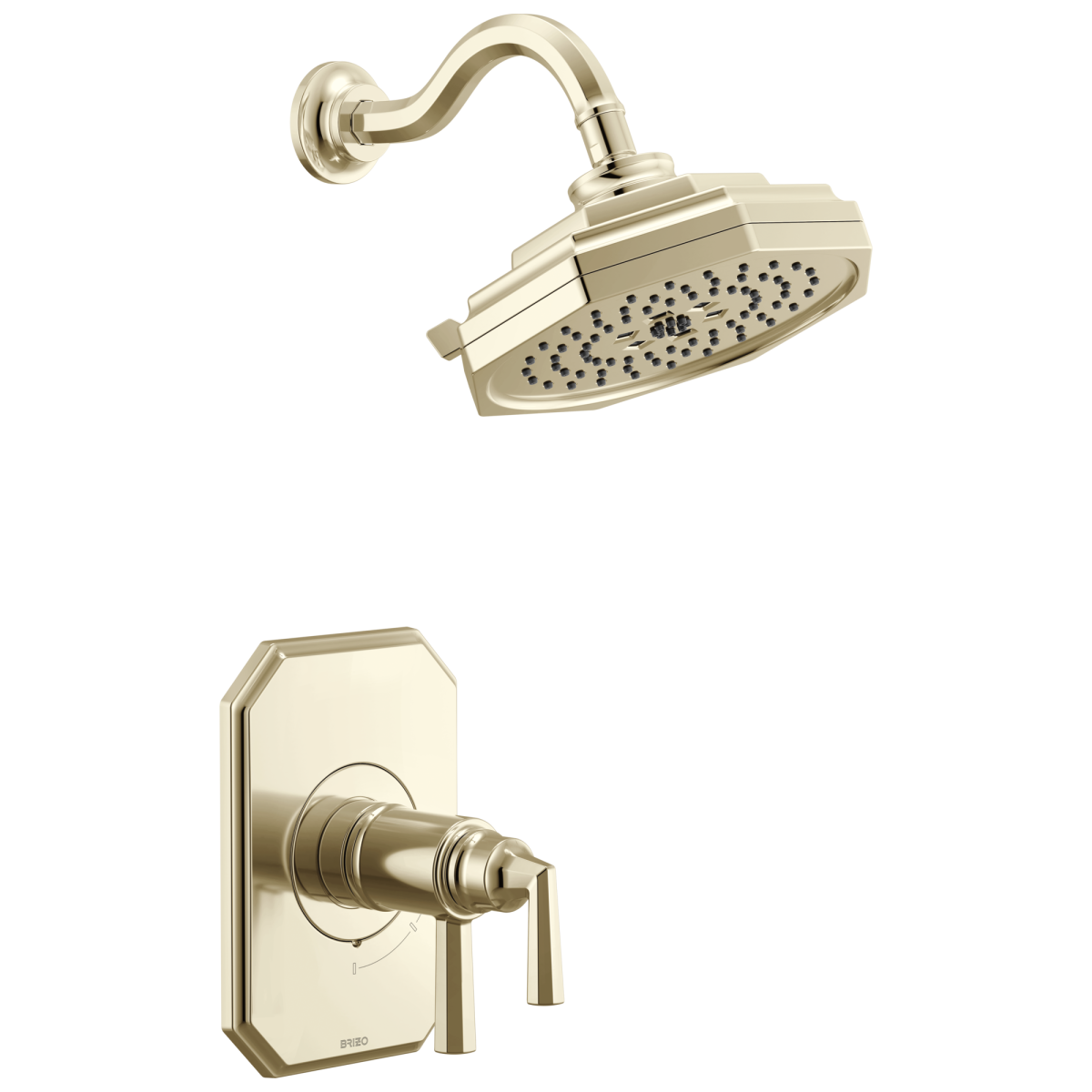 BRIZO Beauclere TempAssure Thermostatic Shower Only Trim — Polished Nickel