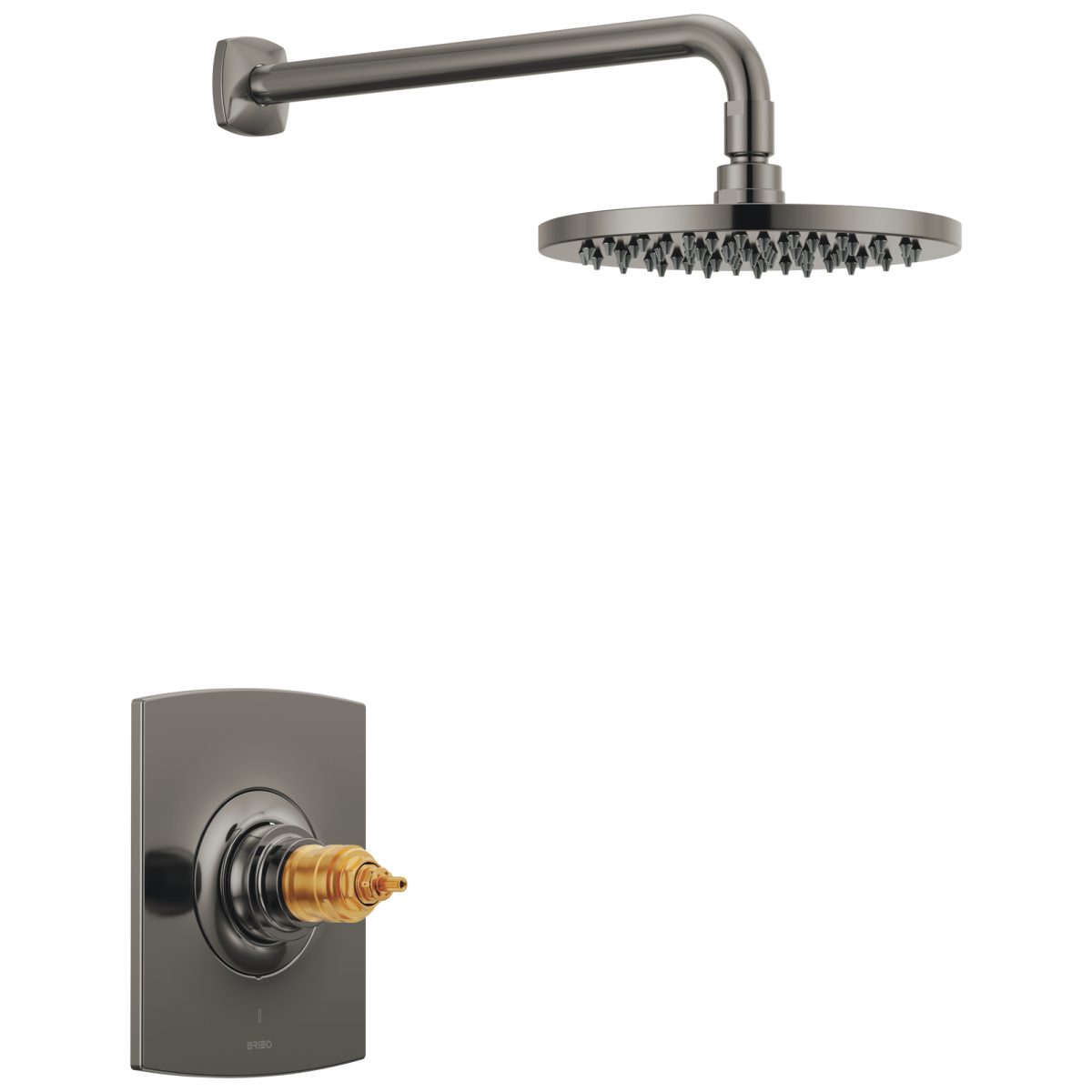 BRIZO Allaria TempAssure Thermostatic Shower Only Trim - Less Handles — Brilliance Black Onyx