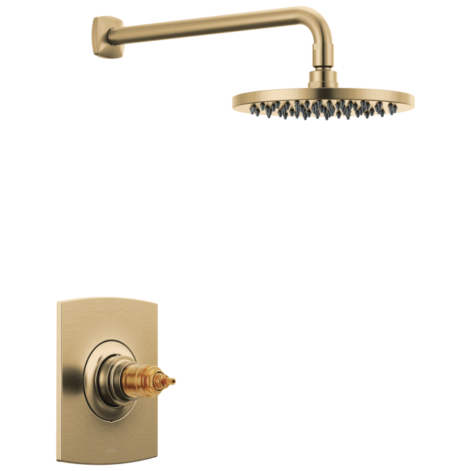 BRIZO Allaria TempAssure Thermostatic Shower Only Trim - Less Handles — Luxe Gold