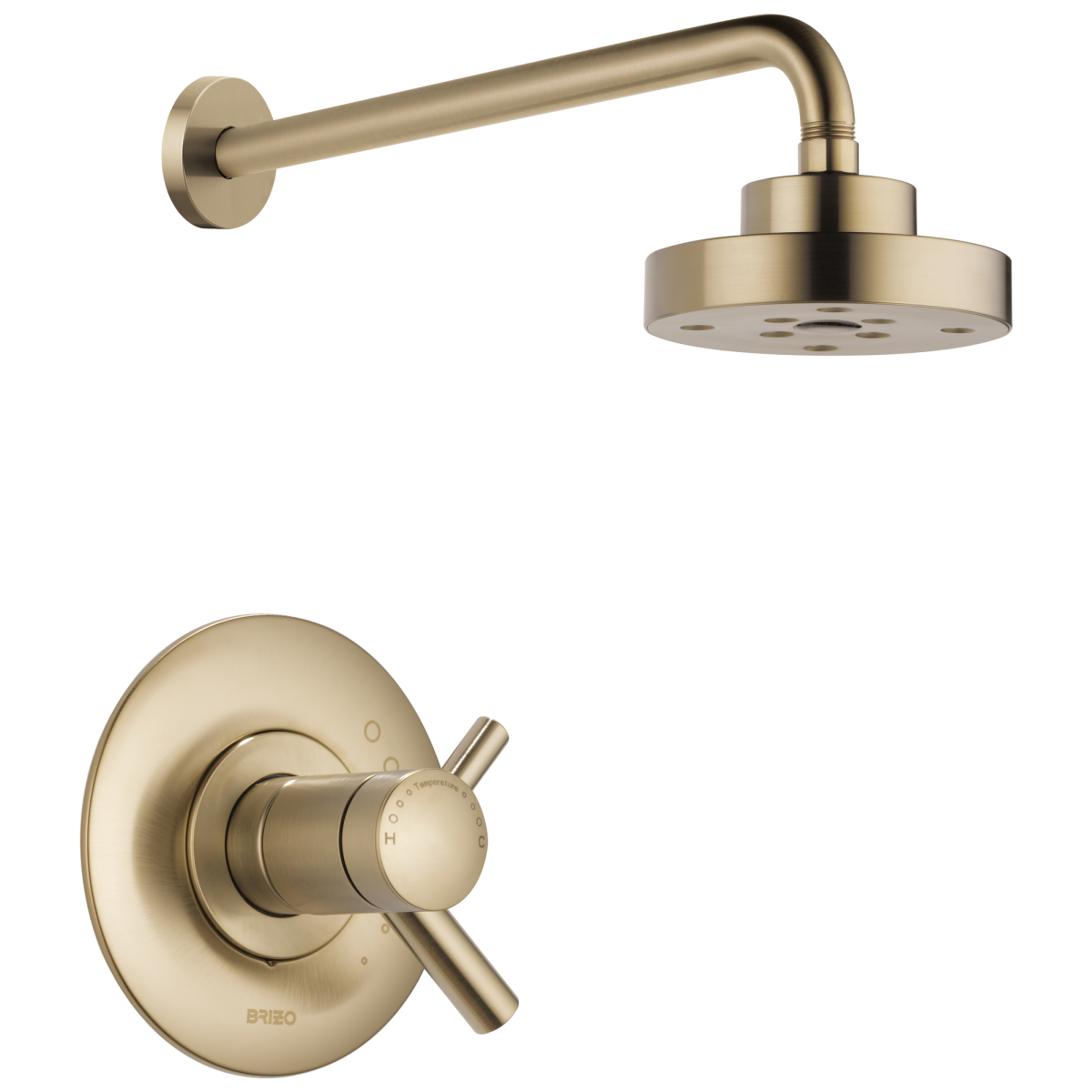 BRIZO Odin Tempassure Thermostatic Shower Trim — Luxe Gold