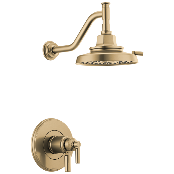 BRIZO Invari Tempassure Thermostatic Shower Only Trim — Luxe Gold