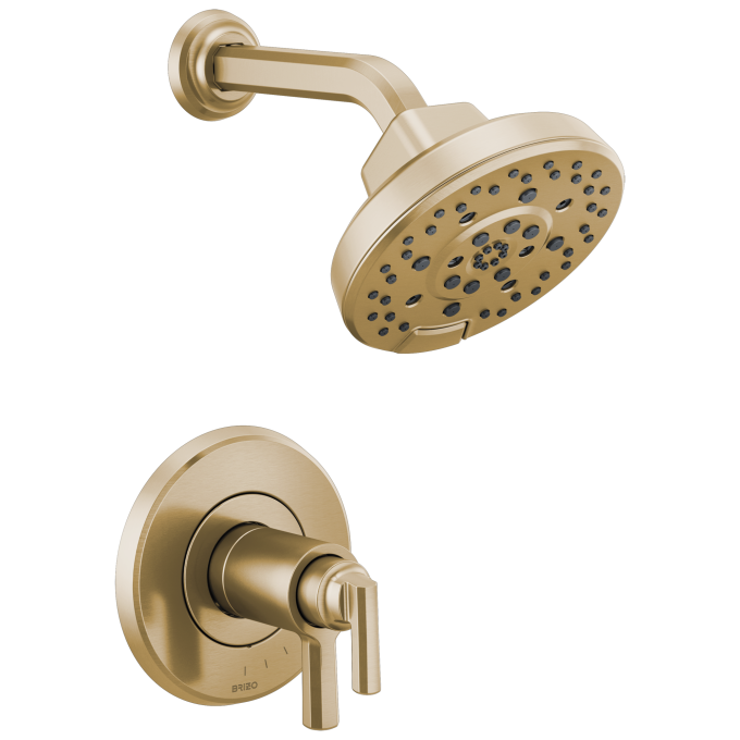 BRIZO Levoir Tempassure Thermostatic Shower Only Trim — Luxe Gold