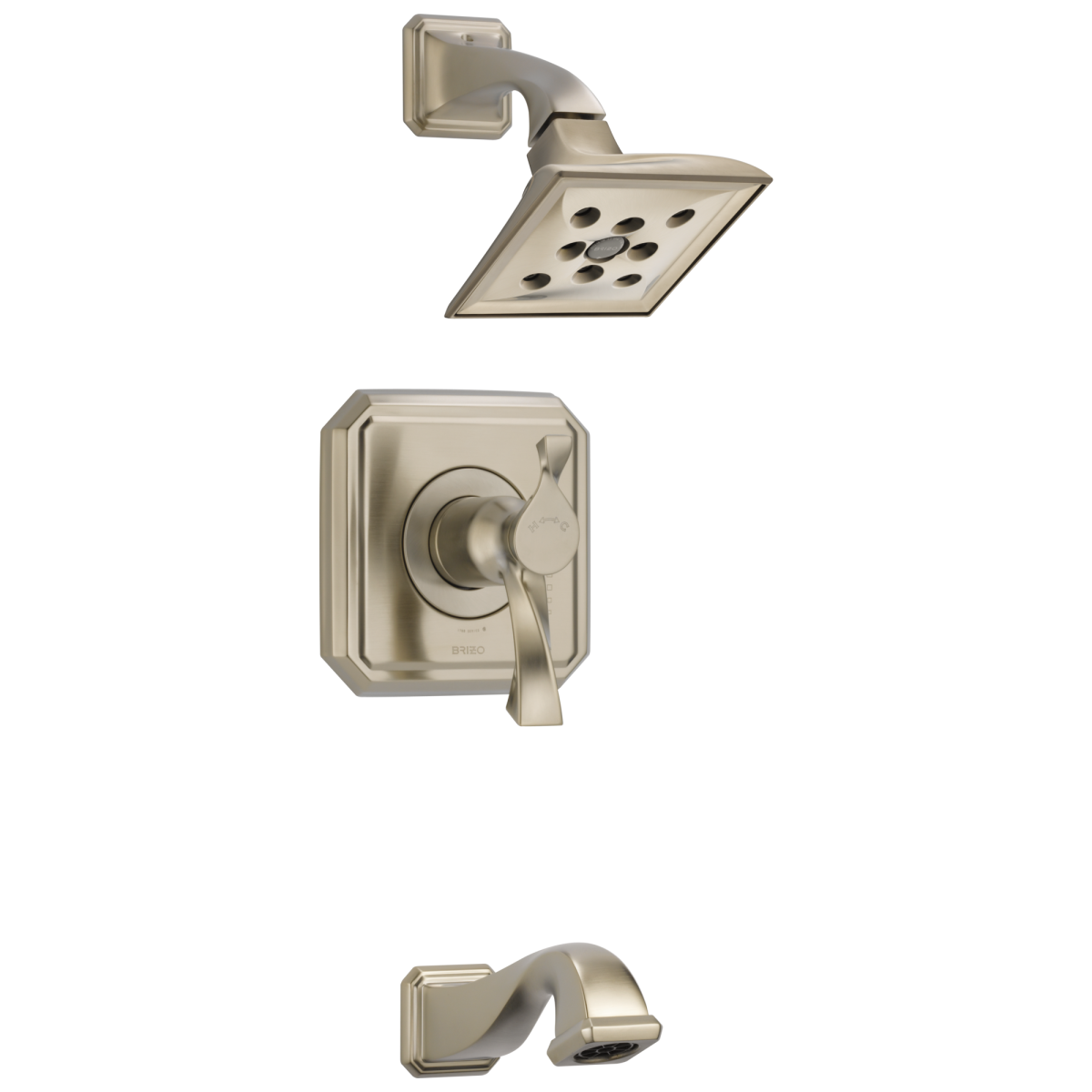 BRIZO Virage Tempassure Thermostatic Tub/Shower — Brushed Nickel