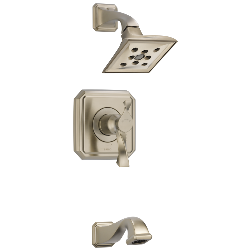 BRIZO Virage Tempassure Thermostatic Tub/Shower — Brushed Nickel