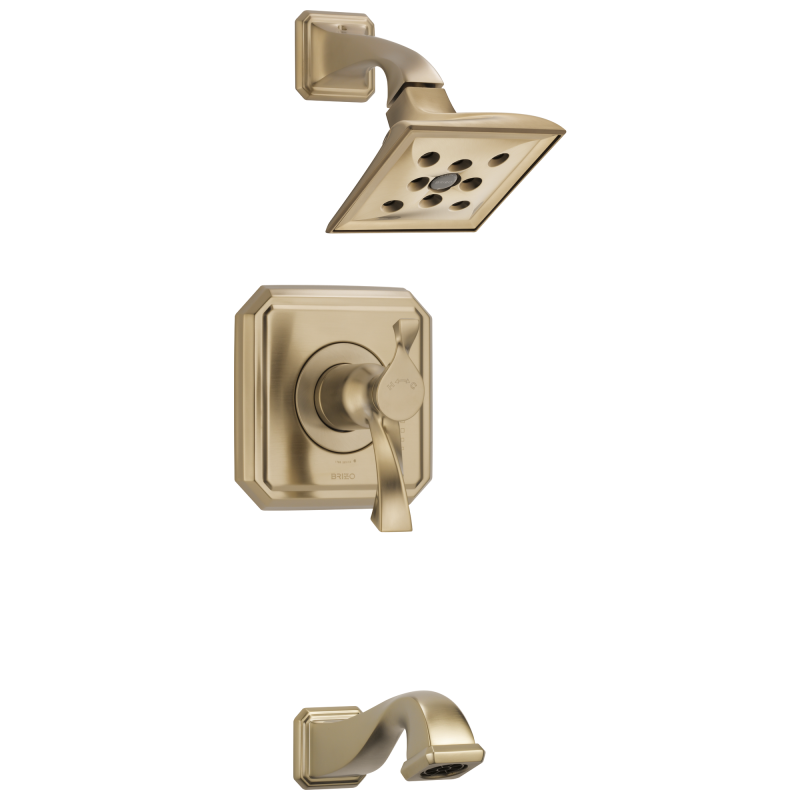 BRIZO Virage Tempassure Thermostatic Tub / Shower Trim — Luxe Gold