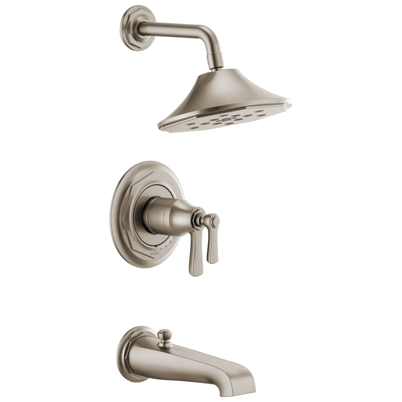 BRIZO Rook Tempassure Thermostatic Tub/Shower — Luxe Nickel