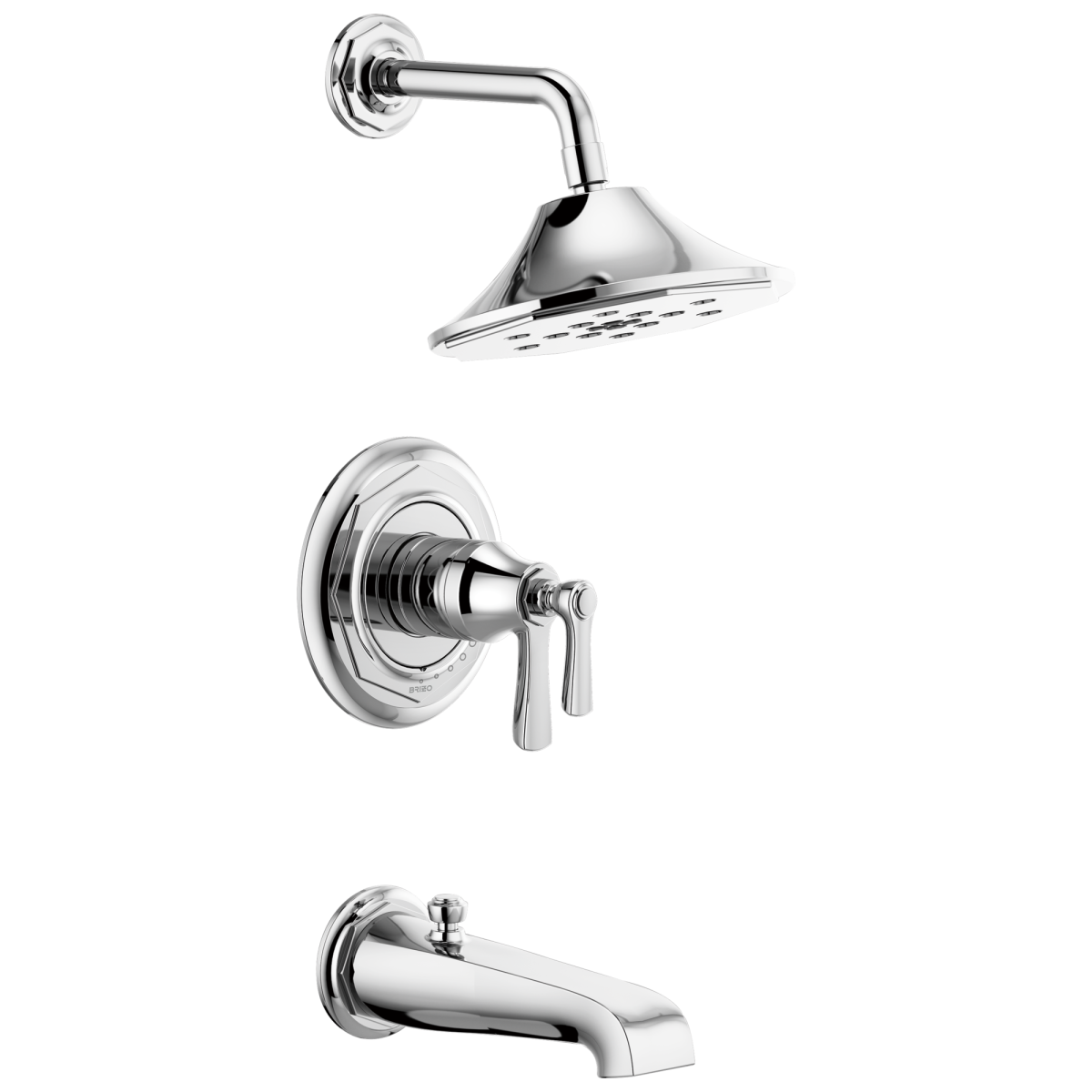 BRIZO Rook Tempassure Thermostatic Tub/Shower — Chrome