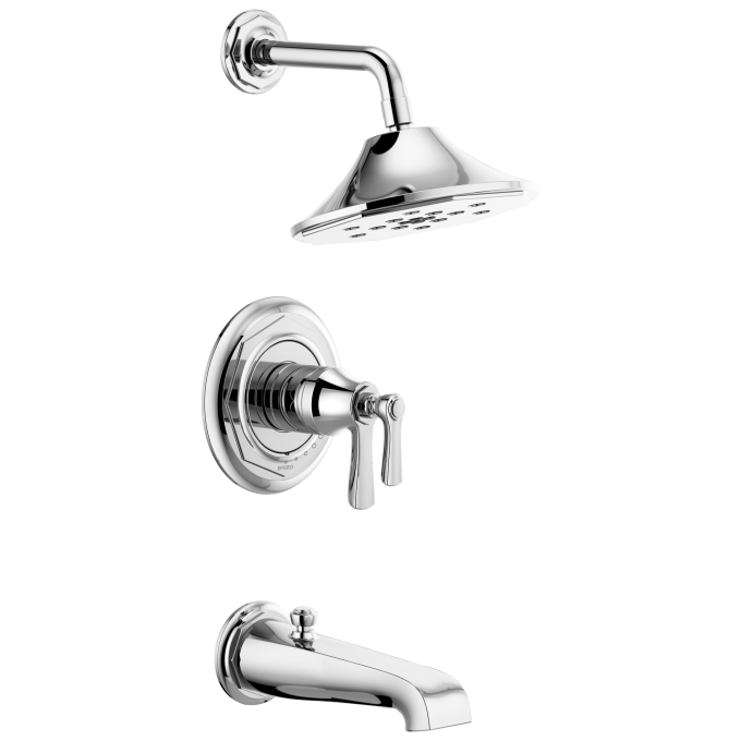BRIZO Rook Tempassure Thermostatic Tub/Shower — Chrome