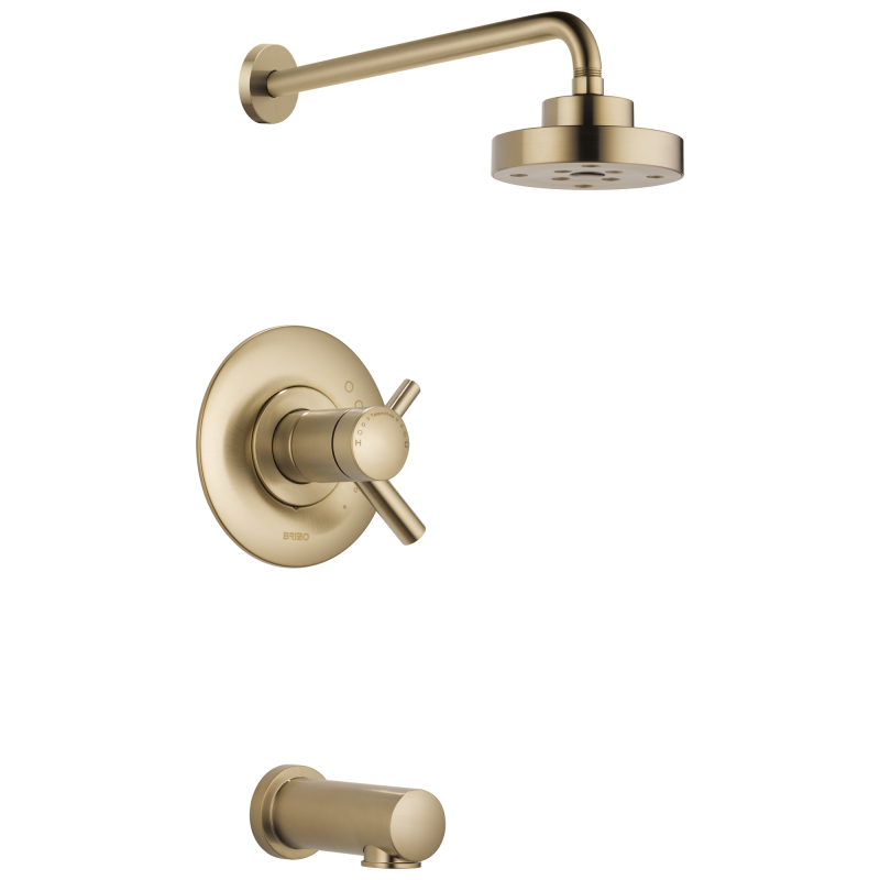 BRIZO Odin Tempassure Thermostatic Tub/Shower — Luxe Gold