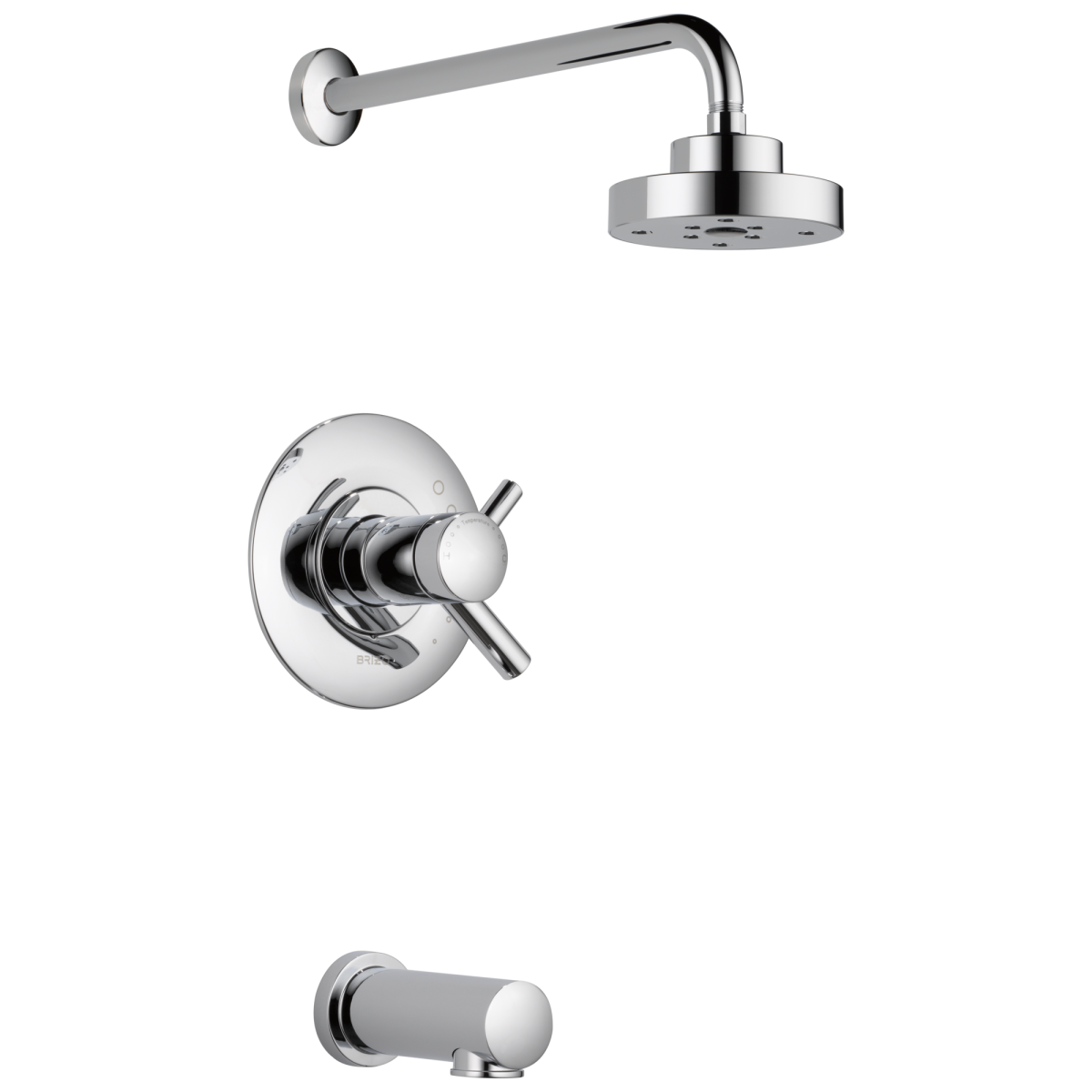 BRIZO Odin Tempassure Thermostatic Tub/Shower — Chrome