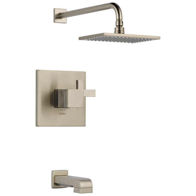 BRIZO Siderna TempAssure Thermostatic Tub/Shower Trim — Brushed Nickel