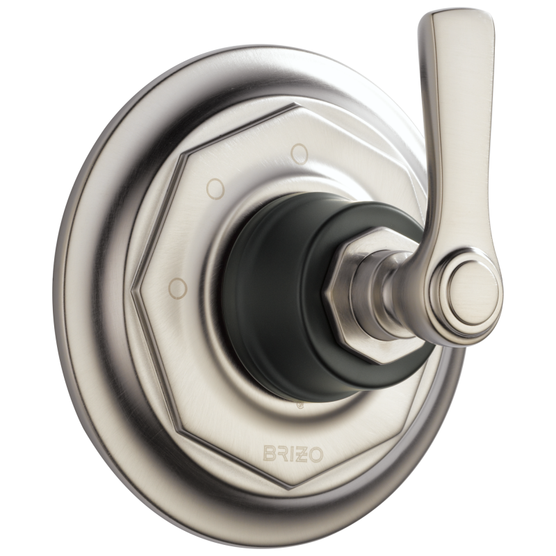 BRIZO Rook 3-Function Diverter Trim — Luxe Nickel  /Matte Black